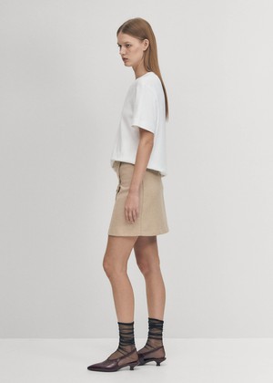 Adela Beige Skirt from Alohas
