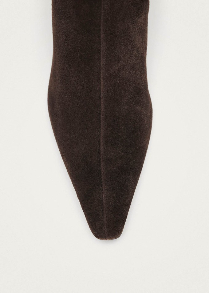 Ambar Suede Brown Leather Ankle Boots from Alohas Ambar Suede Brown Leather Ankle Boots from Alohas