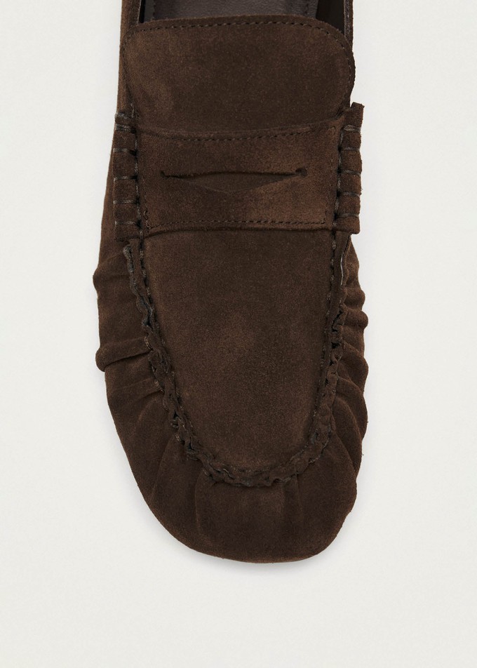 Aven Suede Brown Leather Loafers from Alohas Aven Suede Brown Leather Loafers from Alohas