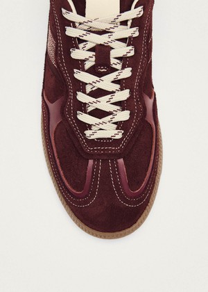 Tb.490 Rife Burgundy Cream Leather Sneakers from Alohas Tb.490 Rife Burgundy Cream Leather Sneakers from Alohas