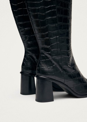 East Alli Total Black Leather Boots from Alohas East Alli Total Black Leather Boots from Alohas