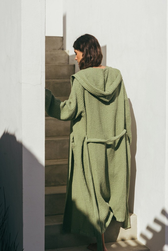 Women’s Waffle Bathrobe from AmourLinen