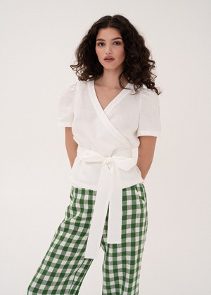 Elisa Wrap Top from AmourLinen