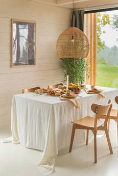 Linen tablecloth in White via AmourLinen