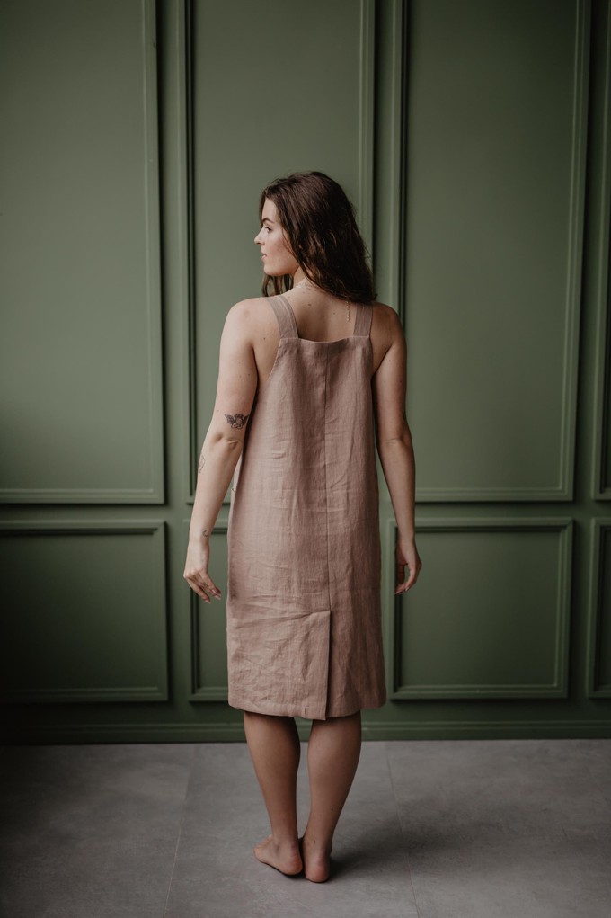 Linen apron dress JADE | ARCHIVE SALE from AmourLinen