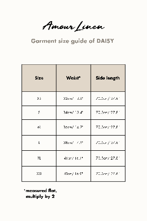 Daisy linen skirt with buttons in Charcoal from AmourLinen