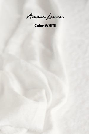 Linen skirt with buttons DAISY M White | sale from AmourLinen