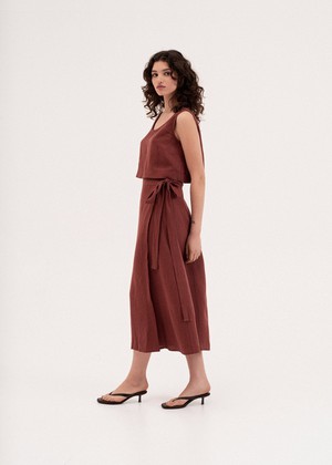 Iris Wrap Skirt from AmourLinen