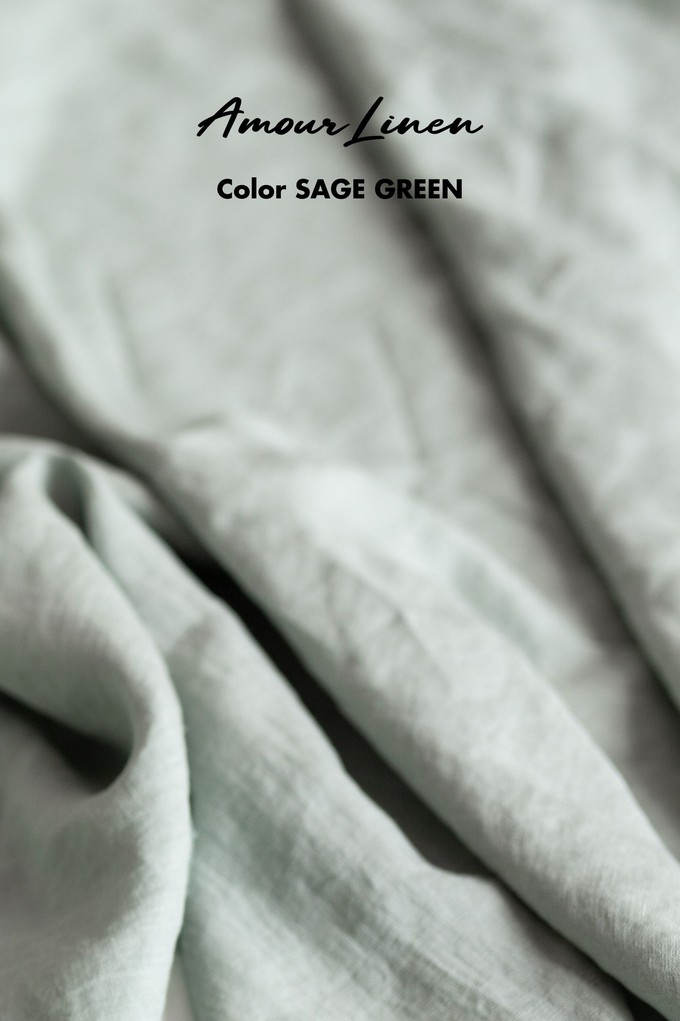 Linen oversized jacket Kyiv in Sage Green | sale from AmourLinen