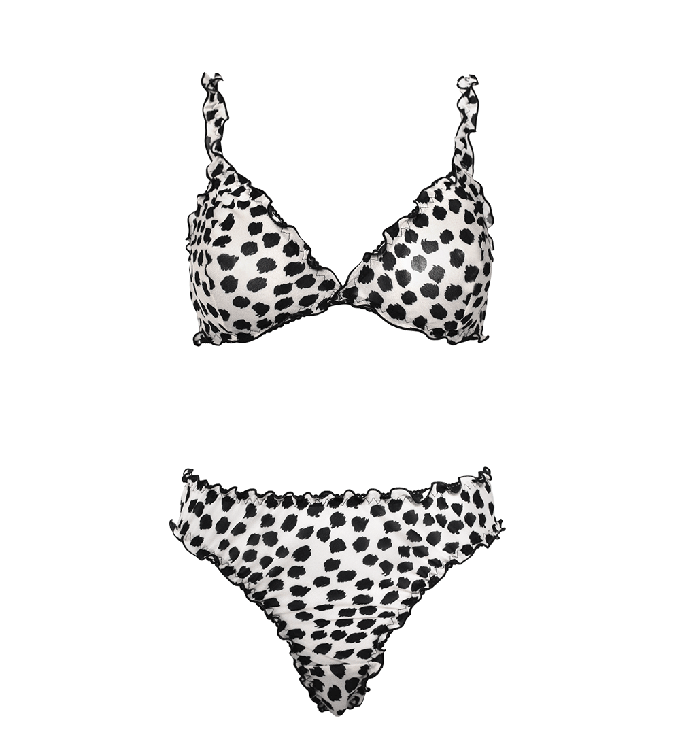 White Leo Frilly Set from Anekdot