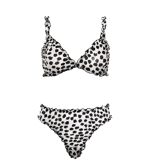 White Leo Frilly Set from Anekdot