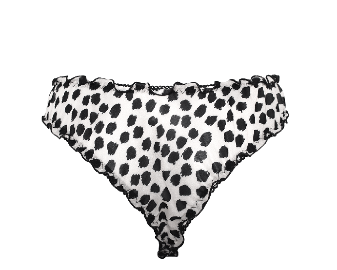 White Leo Frilly Panties from Anekdot