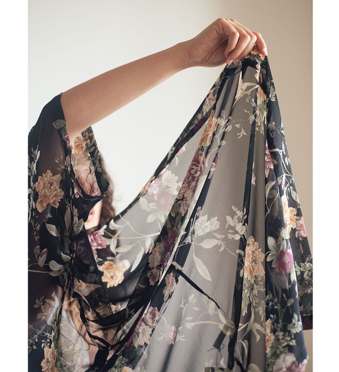 Sheer Floral Robe from Anekdot