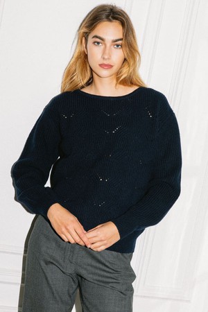 Sweater Idesia navy from avani apparel