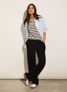 Marian Ponte Wide Leg Trousers via Baukjen