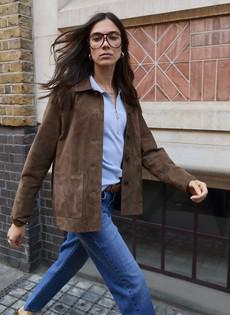 Hudson Suede Blazer via Baukjen
