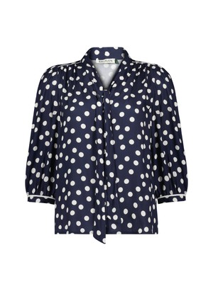 Amalie Printed Tie Neck Blouse from Baukjen