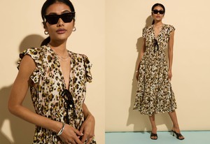 Philippine Printed Tie Detail Dress from Baukjen