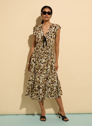 Philippine Printed Tie Detail Dress from Baukjen