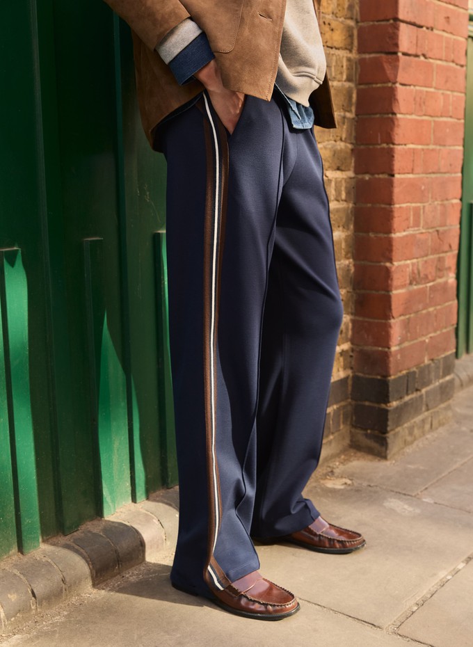 Marjorie Side Stripe Ponte Trousers from Baukjen