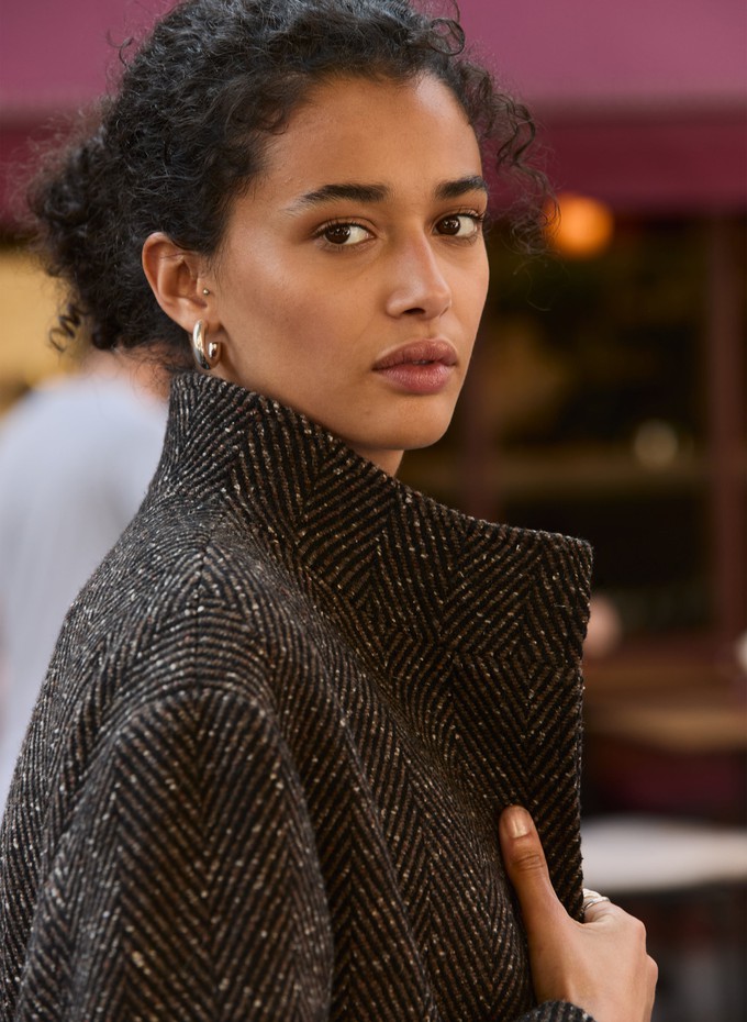 Janine Wool Blend Short Coat from Baukjen