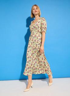 Lottie Satin Midi Tea Dress via Baukjen