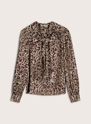 Ischia Printed Bow Neck Blouse from Baukjen