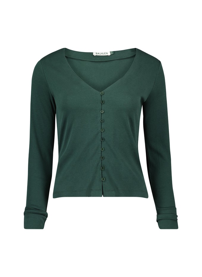 Audrey Button Through V-Neck Top from Baukjen