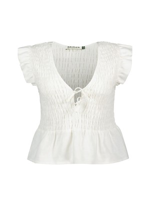 Danielle Hemp Smocked Blouse from Baukjen