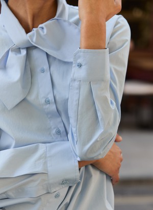 Kai Organic Cotton Tie Neck Shirt from Baukjen