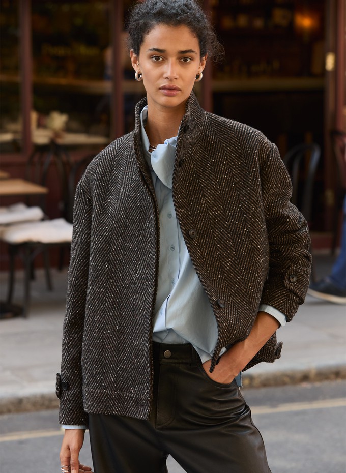 Janine Wool Blend Short Coat from Baukjen