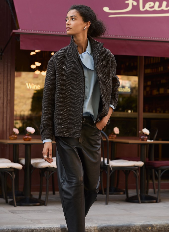 Janine Wool Blend Short Coat from Baukjen