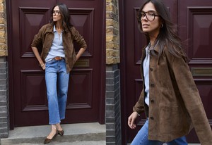 Hudson Suede Blazer from Baukjen