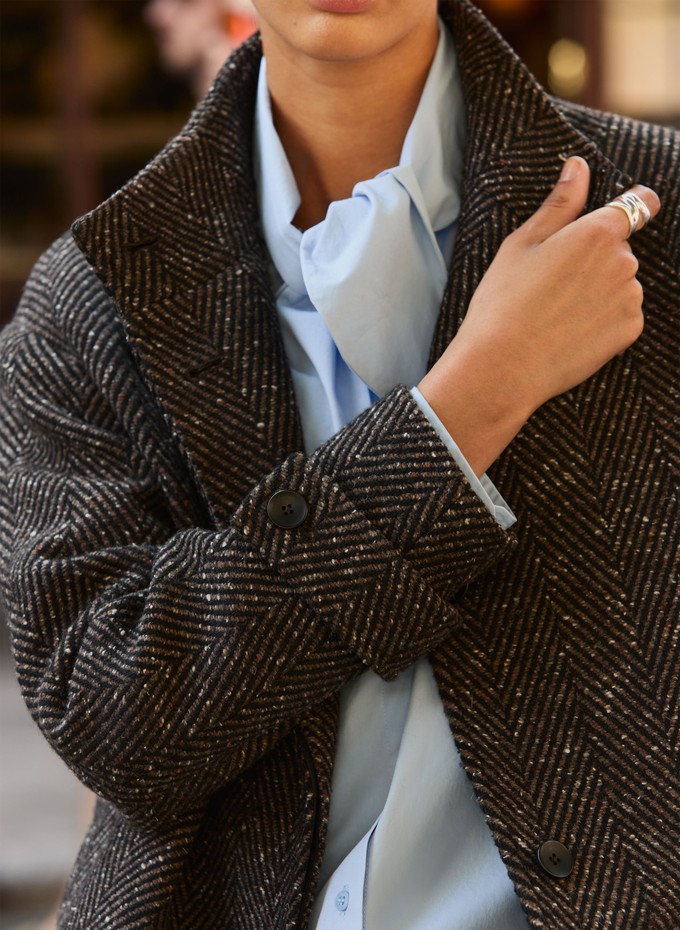 Janine Wool Blend Short Coat from Baukjen