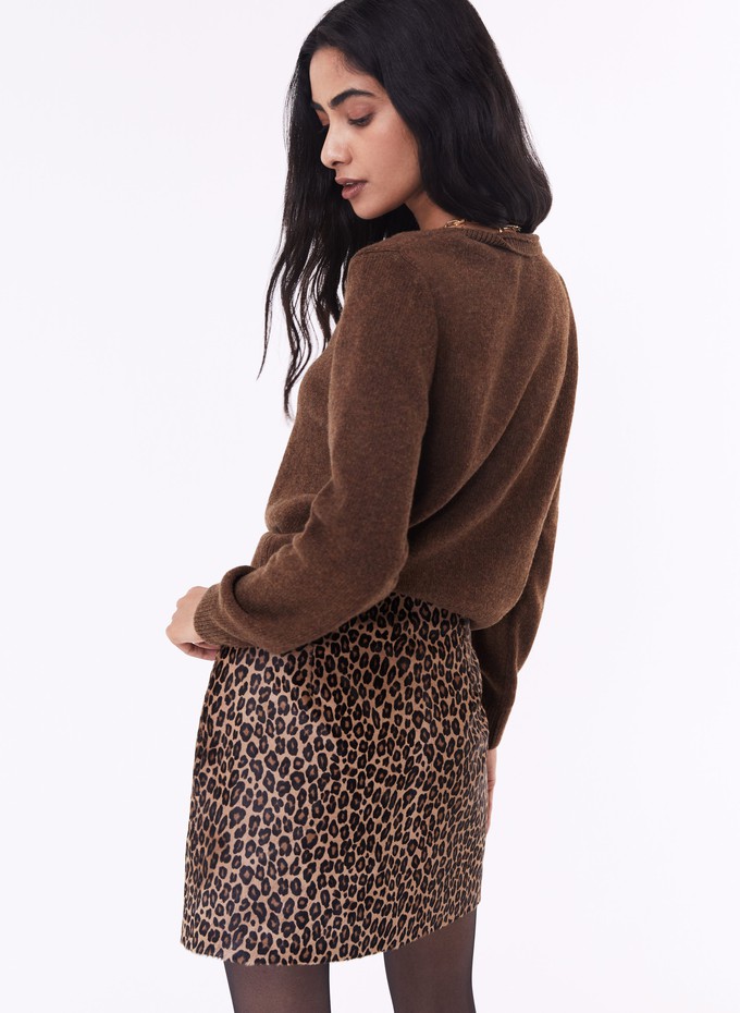 Marie Wool Blend Crew Neck Cardigan from Baukjen