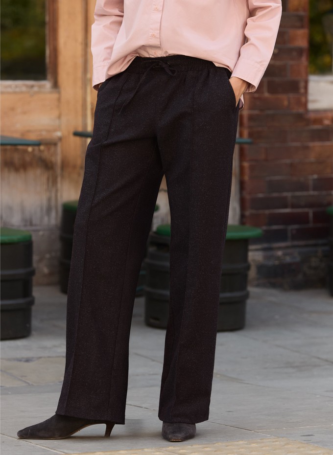 Fera Wool Blend Wide Leg Trousers from Baukjen