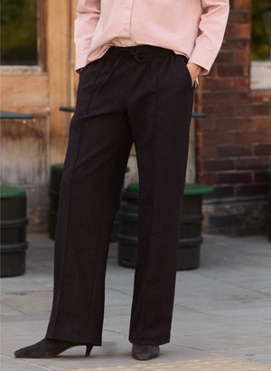 Fera Wool Blend Wide Leg Trousers from Baukjen
