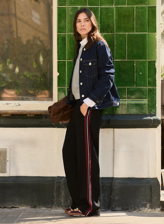 Marjorie Side Stripe Ponte Trousers from Baukjen