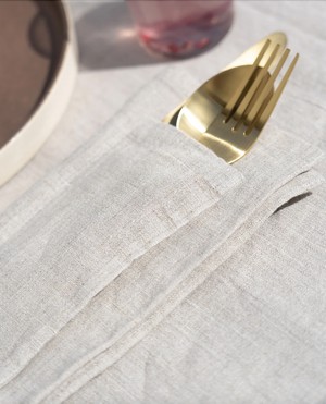 Matilde Linen Cutlery Holder - 2 Pack from Beaumont Organic