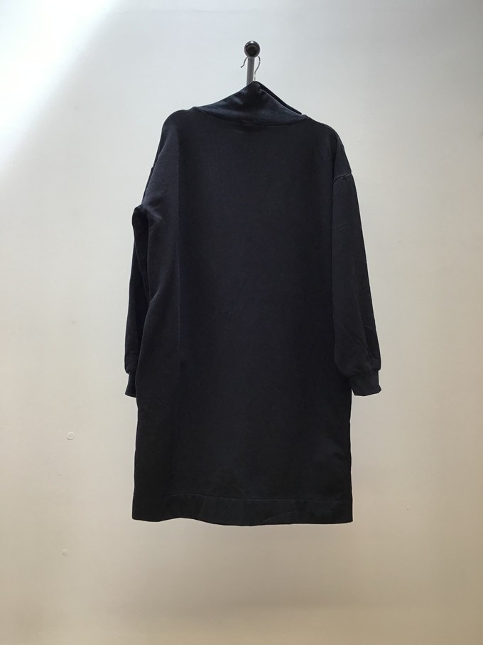 Orini Cotton Felpe Dress in Black Sample from Beaumont Organic