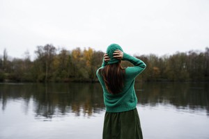 Brogan Lambswool Knitted Hat in Emerald from Beaumont Organic