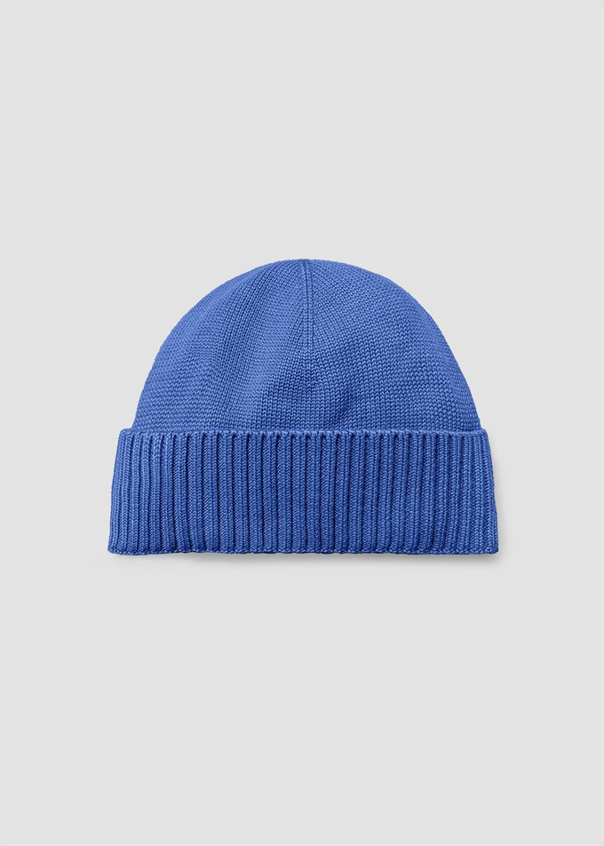 Evie Organic Cotton Knitted Hat in Ink Blue from Beaumont Organic