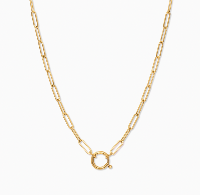 Brooke Chain Necklace in Gold from Beaumont Organic