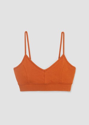Nyra Bamboo & Organic Cotton Blend Bra in Terracotta from Beaumont Organic