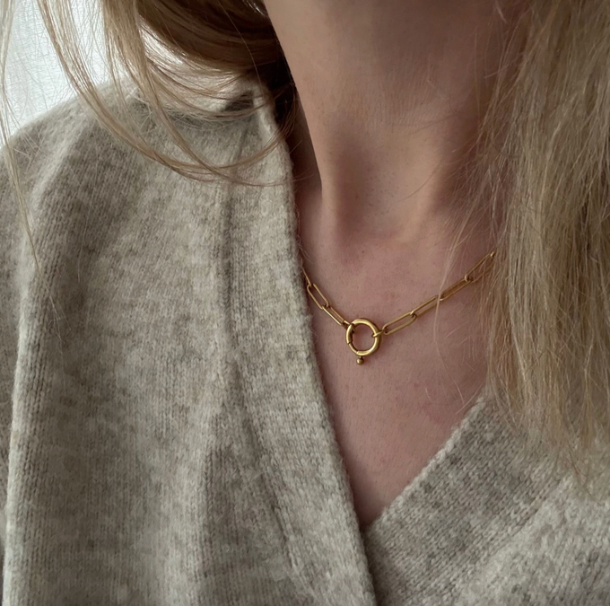 Brooke Chain Necklace in Gold from Beaumont Organic