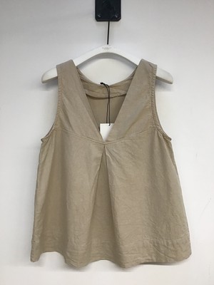 Effi Cotton Linen Vest in Sand S Preloved from Beaumont Organic