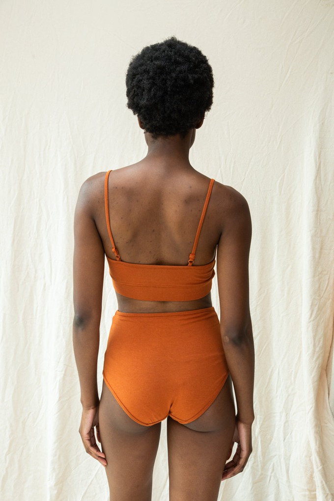 Nyra Bamboo & Organic Cotton Blend Bra in Terracotta from Beaumont Organic