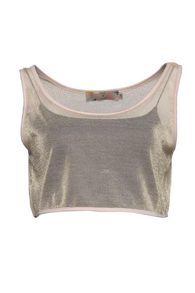 Sparkly Light Crop Top from Bee & Alpaca