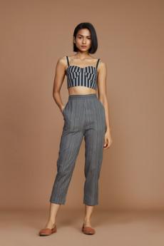 Janie Corset Pant Set Charcoal via Bhoomi