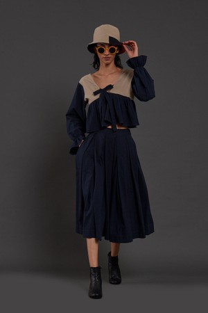 Brigitte Skirt Set Blue from Bhoomi